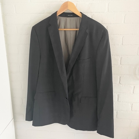 Hugo Boss Men’s Blazer Single Breast Formal Business casual Academia plaid 46R - Picture 2 of 16